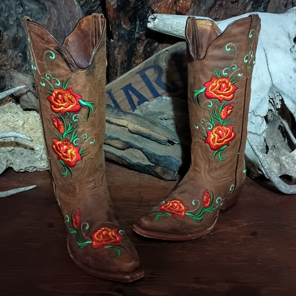 Johnny Ringo cowboy boots Size 7B - Picture 3 of 10